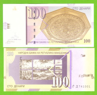 MACEDONIA 100 DENARI 2004 P-16e UNC - Macédoine Du Nord