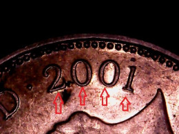 8812---  -- UNITED  KINGDOM  TWO PENCE    2001     DRUCKFEHLER - 2 Pence & 2 New Pence