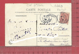 CARTE NOMINATIVE :  PORTET ( Meunière )  à  09000  Serres-sur-Arget - Genealogie