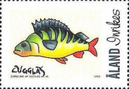 Aland Islands Åland Finland 2012 Fishes Perch Stamp Mint - Nuevos