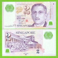 SINGAPORE 2 DOLLARS 2022 P-46o UNC - Singapore