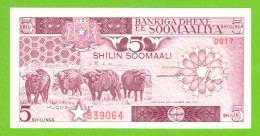 SOMALIA 5 SHILIN 1987 P-31c UNC - Somalie