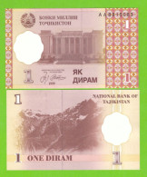 TAJIKISTAN 1 DIRAM 1999 P-10 UNC - Tadzjikistan