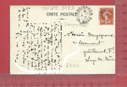 CARTE NOMINATIVE :  DAUPEYROUX   63110   Beaumont - Genealogia