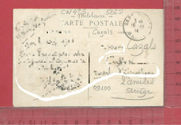 CARTE NOMINATIVE :  CAZALS ( Coiffeur )  à  09100  Pamiers - Genealogia