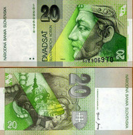 Slovenia, 20 Korun, 2001, P-20e, UNC > Pre-Euro, Prince Pribina - Eslovenia
