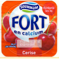 Label - Opercule Cover Yaourt Yogurt " Soummam " FORT " Cerise Cherry New DesignYoghurt Yoghourt Yahourt Yogourt - Milk Tops (Milk Lids)