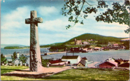 Canada Gaspe Jacques Cartier Cross Overlooking Gaspe Harbour - Gaspé
