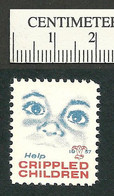 B66-86 CANADA 1957 Crippled Children Easter Seal MNH English - Vignettes Locales Et Privées