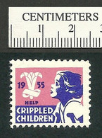 B66-85 CANADA 1955 Crippled Children Easter Seal MNH English - Vignettes Locales Et Privées