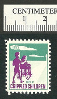 B66-84 CANADA 1953 Crippled Children Easter Seal MNH English - Viñetas Locales Y Privadas