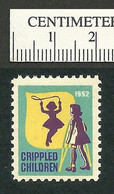 B66-83 CANADA 1952 Crippled Children Easter Seal MNH English - Vignette Locali E Private