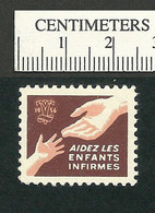 B66-80 CANADA 1956 Crippled Children Easter Seal MNH French - Vignettes Locales Et Privées