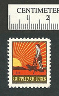 B63-65 CANADA 1949 Crippled Children Easter Seal MNH English - Werbemarken (Vignetten)