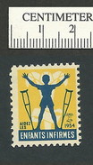 B47-31 CANADA 1954 Crippled Children Easter Seal MNH French - Privaat & Lokale Post