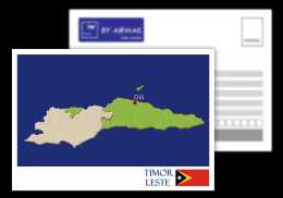 East Timor / Timor Leste / Postcard / View Card / Map Card - Osttimor