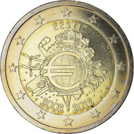 Estonia, 2 Euro, 10 Ans De L'Euro, 2012, SPL, Bi-Metallic, KM:70 - Estonie