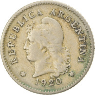 Monnaie, Argentine, 10 Centavos, 1920, TTB, Copper-nickel, KM:35 - Argentina