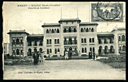 A64  MAROC CPA  RABAT - HOPITAL MARIE-FEUILLET , PAVILLON CENTRAL - Collections & Lots