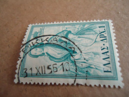 GREECE   POSTMARK ON STAMPS   ΤΡΙΚΚΑΛΑ 1956 - Affrancature Meccaniche Rosse (EMA)