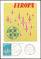 Pays Bas - Netherlands - Niederlande CM 1972 Y&T N°958 - Michel N°MK987 - 35c EUROPA - Maximum Cards