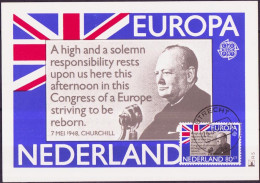 Pays Bas - Netherlands - Niederlande CM 1980 Y&T N°1139 - Michel N°MK1169 - 80c EUROPA - Maximum Cards