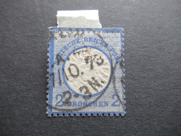 DR 1873 Gr. Brustschild 2 Groschen Mi.Nr.20 OBERRAND Stempel Berlin P.A. 45 / Schönes Stück!! - Usados