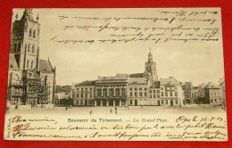 TIENEN - TIRLEMONT -   Souvenir De Tirlemont - La Grand' Place  - 1904 - Tienen