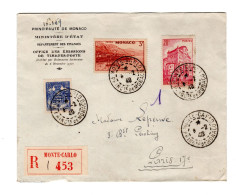 MONACO  LETTRE RECOMMANDEE  1940 - Covers & Documents