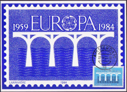 Pays Bas - Netherlands - Niederlande CM 1984 Y&T N°1221 - Michel N°MK1251A - 50c EUROPA - Maximumkarten (MC)