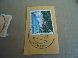 GREECE    POSTMARK ON STAMPS ΖΑΧΑΡΩ 1993 - Postmarks - EMA (Printer Machine)