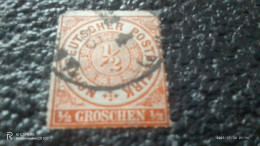 NORTDEUTSCHLAND-1868      0.50GR.     USED - Mecklenbourg-Strelitz