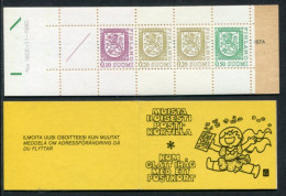 FINLAND 1980 Lion Definitive Type II 1 Mk. Complete Booklet MNH / **.  Michel MH 10 II - Postzegelboekjes