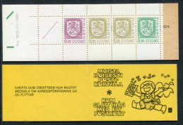FINLAND 1980 Lion Definitive Type II 1 Mk. Complete Booklet MNH / **.  Michel MH 10 II - Carnets