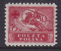 POLAND 1921 Red Cross Fi 122 Mint Hinged - Ungebraucht