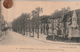 60  - Carte Postale Ancienne De  CREPY EN VALOIS   Place Gambetta - Crepy En Valois