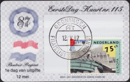 Pays Bas - Netherlands - Niederlande CPH 1987 Y&T N°1289 - Michel N°1319 - 75c EUROPA - Carte Philatélique - Maximum Cards