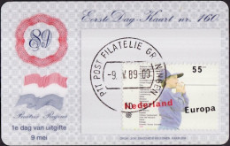 Pays Bas - Netherlands - Niederlande CPH 1989 Y&T N°1334 - Michel N°1364 - 55c EUROPA - Carte Philatélique - Maximum Cards