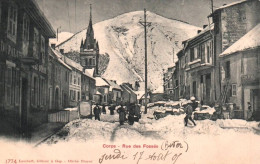 Corps - Rue Des Fossés - En Hiver , Sous La Neige - Hôtel Du Palais - Corps