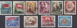 Allemagne DDR 1953 N° 103-112 Karl Marx (H28) - Gebraucht