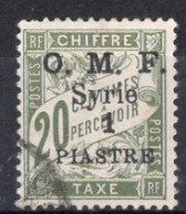SYRIE Timbre-Taxe N°10 Oblitéré TB Cote 2€50 - Strafport