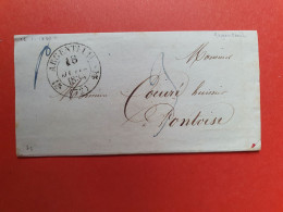 Cad De Argenteuil Avec Fleurons Sur Lettre Avec Texte Pour Pontoise En 1834 - JJ 197 - 1801-1848: Voorlopers XIX