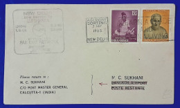 FIRST FLIGHT COVER 07th September 1963 Lufthansa NEW DELHI - BANGKOK - Lettres & Documents