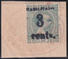 1899-657 CUBA US OCCUPATION 1899 3c S. 1ml. 5º ISSUE. PUERTO PRINCIPE PHILATELIC FORGUERY FALSO FILATELICO. - Gebruikt