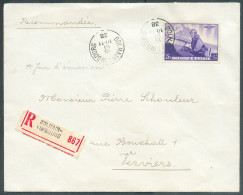 N°470 - 2Fr45 Roi LEOPOLD III Aviateur  Obl. Sc 1er Jour D'émission De DOLHAIN-LIMBOURG le 15-III-1938 Sur Lettre Recomm - Storia Postale