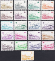 BELGIQUE, 1968, Chemins De Fer ( COB TR378A Au 398A **) - Ungebraucht