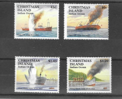 Christmas Is 1992 MNH 50th Anniv Of Sinking Of Eidsvold & Nissa Maru Sg 362/5 - Christmas Island