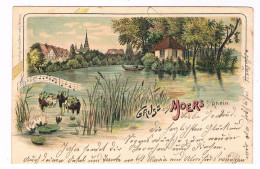 D-15383   MOERS : Gruss Aus ( Litho ) - Moers