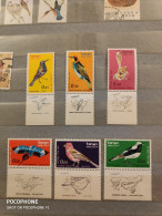 1963 Israel	Birds  (F22) - Unused Stamps (without Tabs)