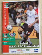 Programme NEC Nijmegen - RBC Roosendaal - 16.10.2005 - Eredivisie - Holland - Programm - Football- Poster Van Der Doelen - Livres